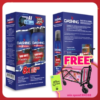 DASHING Bad Boyz Deodorant Body Spray Rebel 2x125ml