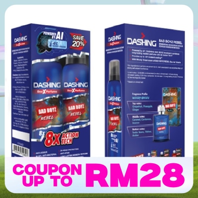 DASHING Bad Boyz Deodorant Body Spray Rebel 2x125ml