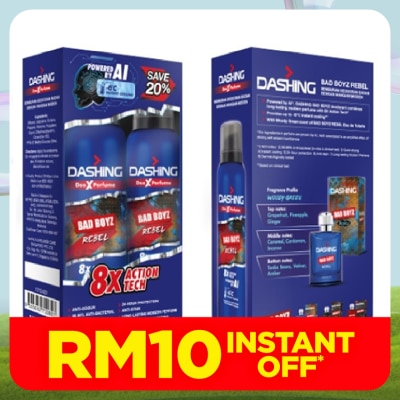 DASHING Bad Boyz Deodorant Body Spray Rebel 2x125ml