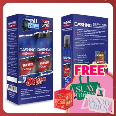 DASHING Bad Boyz Deodorant Body Spray Rebel 2x125ml
