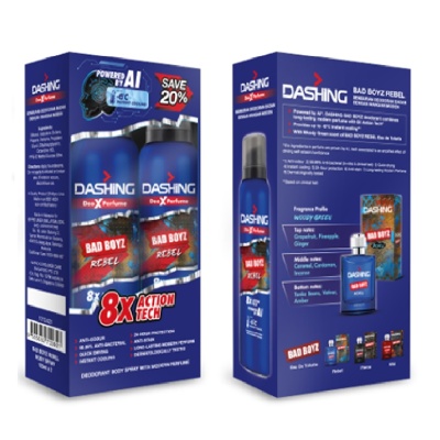 DASHING - Bad Boyz Deodorant Body Spray Rebel 2x125ml
