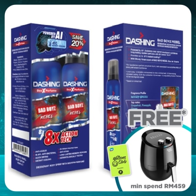 DASHING Bad Boyz Deodorant Body Spray Rebel 2x125ml