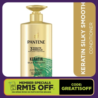 PANTENE 3mm Keratin Smooth Conditioner 480ml
