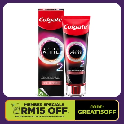 COLGATE Optic White O2 Peach Osmanthus Toothpaste 85g