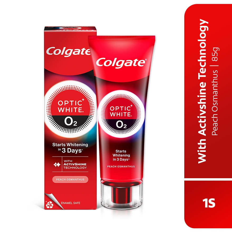 Optic White O2 Peach Osmanthus Toothpaste 85g image