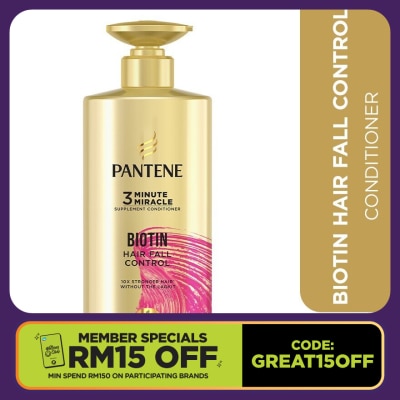 PANTENE 3mm Biotin Strength Conditioner 480ml