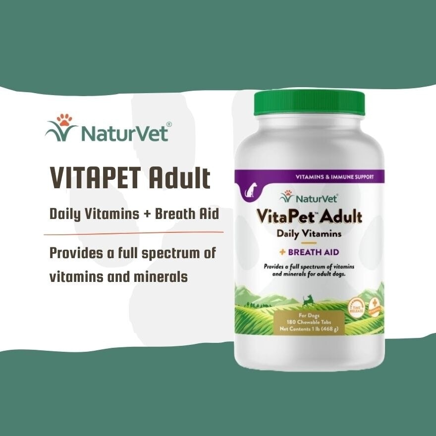 Vitapet Adult Daily Vitamins Chewable Tablets 180s