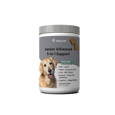 NATURVET Senior Advanced 5 In 1 Support Soft Chews 60s