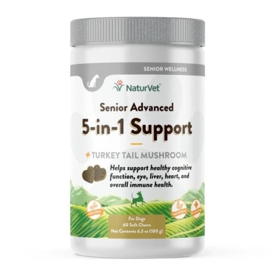 NATURVET Senior Advanced 5 In 1 Support Soft Chews 60s