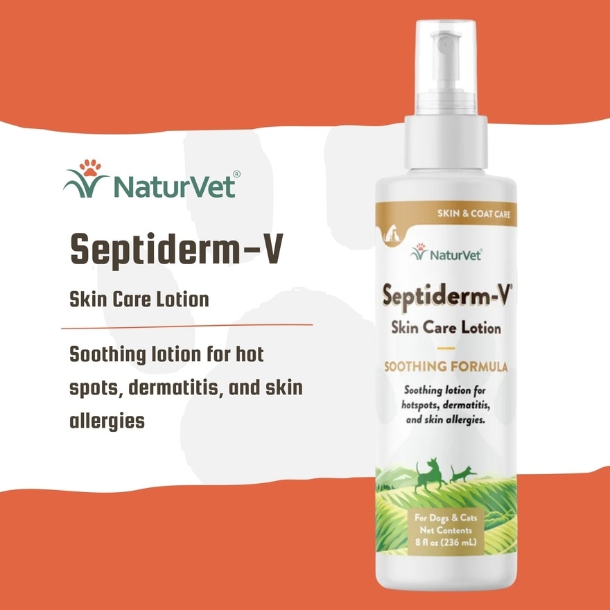 Septiderms V Skin Care Lotion 8Oz