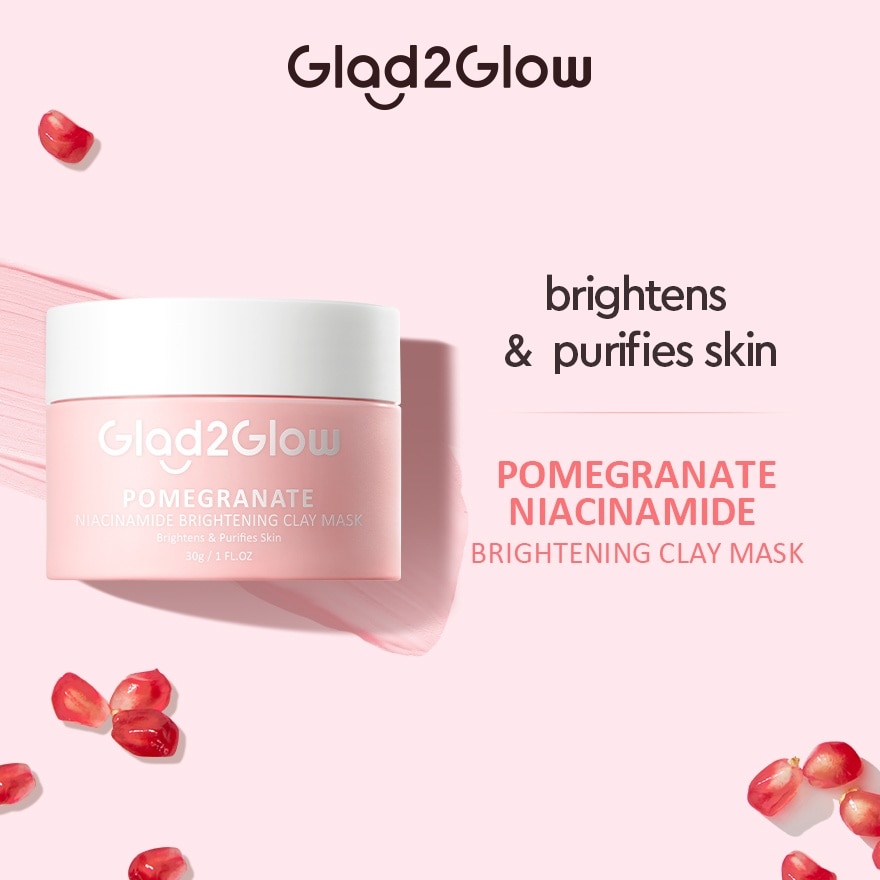Pomegranate Niacinamide Brightening Claymask 30g