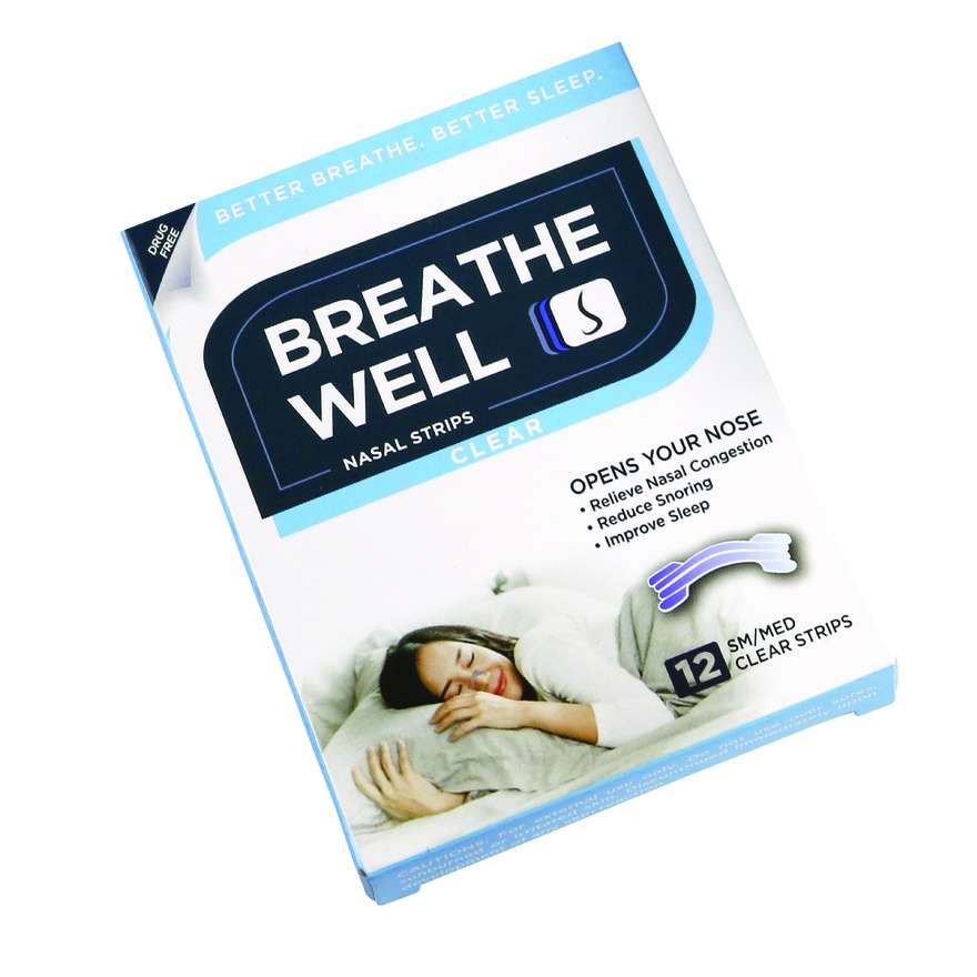 Nasal Strips Clear 12s image