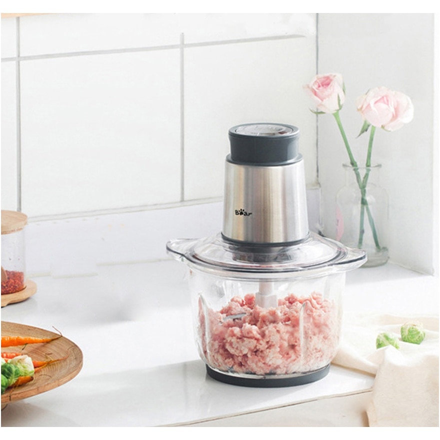 Food Chopper Electric Chopper Meat Grinder Machine Blender Chopper (2L) QSJ-B03Y7