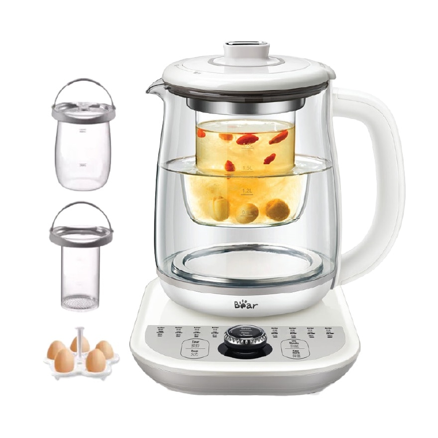 Health Pot Electric Glass Kettle (1.8L) BHP-W18L