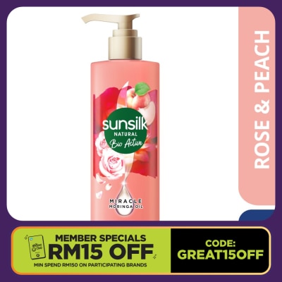 SUNSILK Natural Bio Active Smooth & Shine Shampoo 330ml