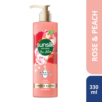 SUNSILK Natural Bio Active Smooth & Shine Shampoo 330ml image