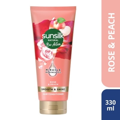 SUNSILK Natural Bio Active Smooth & Shine Hair Conditioner 330ml