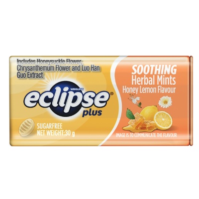ECLIPSE PLUS - Soothing Herbal Mints Honey Lemon Flavor 30g