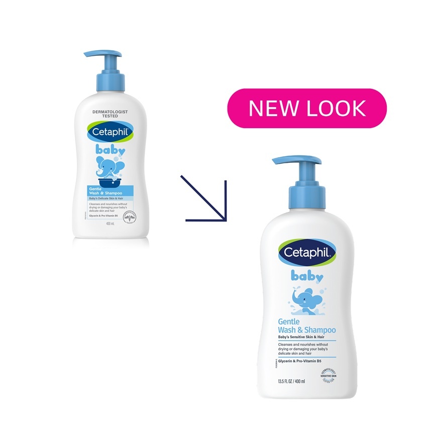 Gentle Wash & Shampoo 400ml x 2 +  GWP