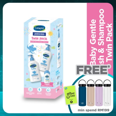 CETAPHIL Gentle Wash & Shampoo 400ml x 2 +  GWP
