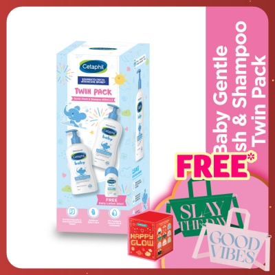 CETAPHIL Gentle Wash & Shampoo 400ml x 2 + GWP