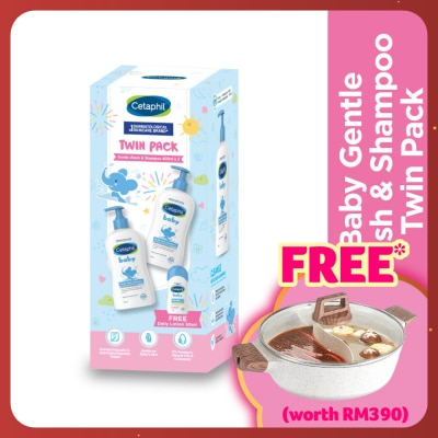CETAPHIL Gentle Wash & Shampoo 400ml x 2 +  GWP