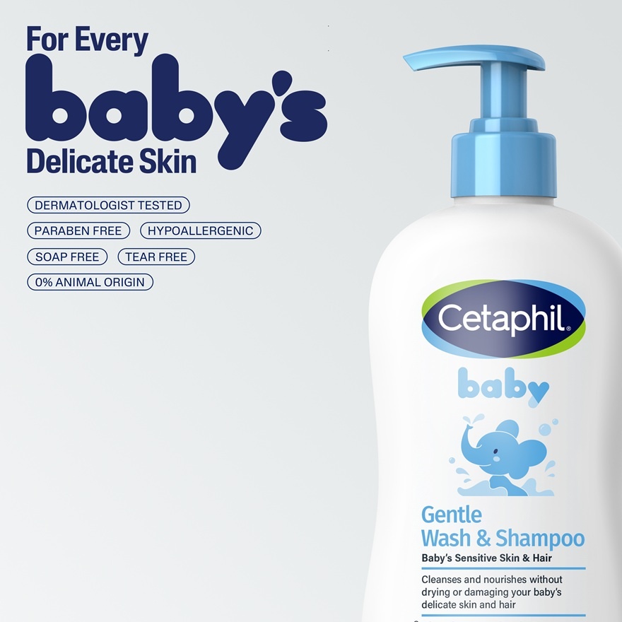 Gentle Wash & Shampoo 400ml x 2 +  GWP