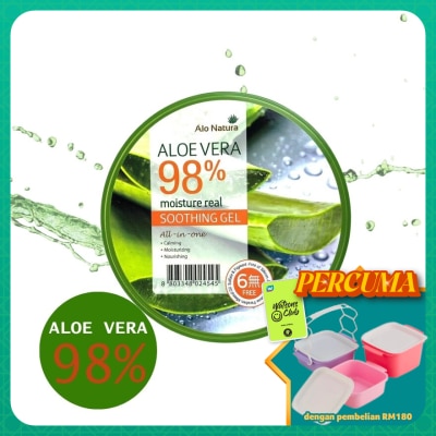 ALO NATURA - Aloe Vera 98% Moisture Real Soothing Gel 300ml