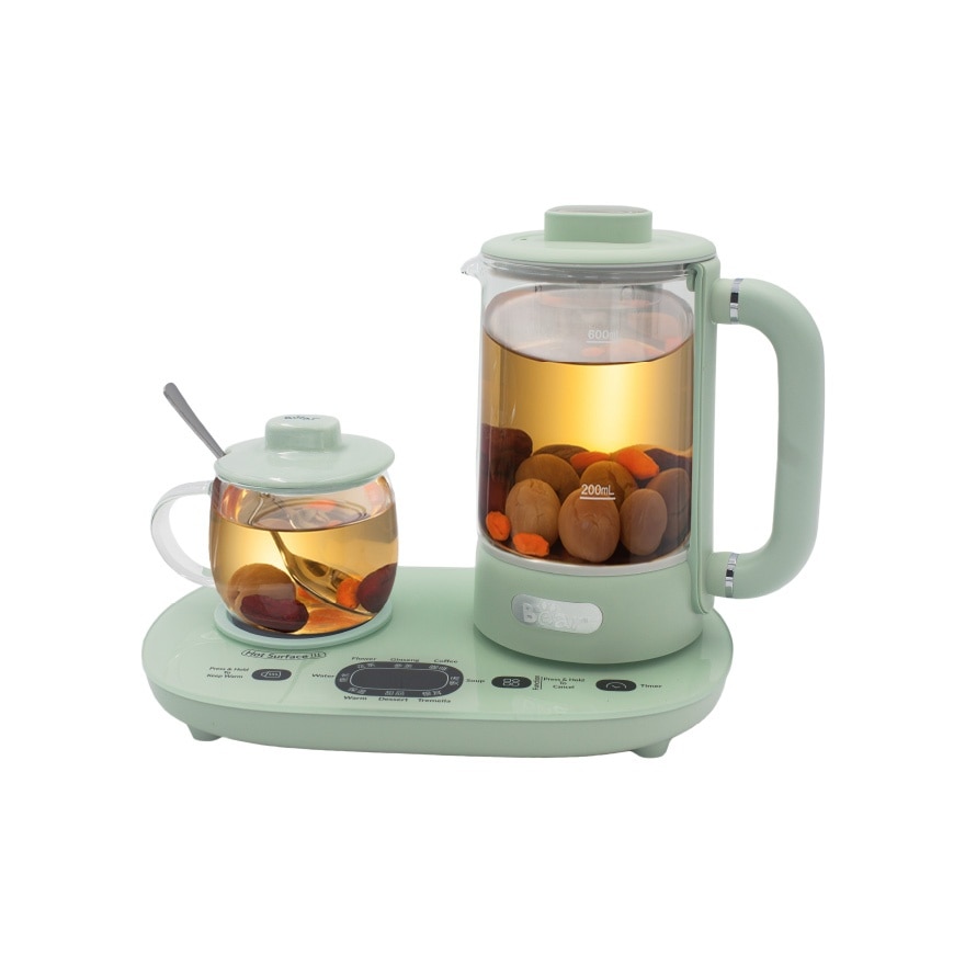 2 In 1 Health Pot Electric Glass Kettle (0.6L & 0.3L) BHP-G06L