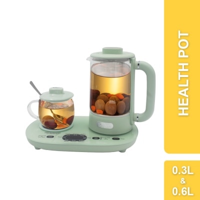 BEAR 2 In 1 Health Pot Electric Glass Kettle (0.6L & 0.3L) BHP-G06L