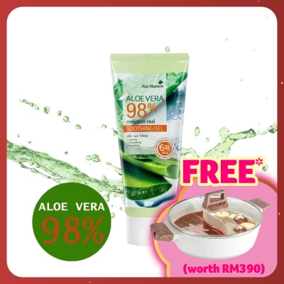 ALO NATURA Aloe Vera 98% Moisture Real Soothing Gel 150ml
