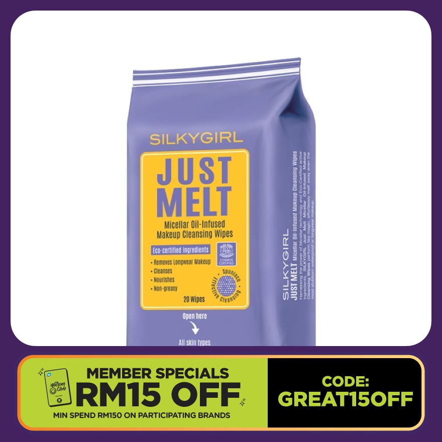 Just Melt Makeup Cleansing Wipes