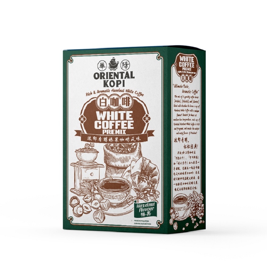 Hazelnut White Coffee 40g X 10's image