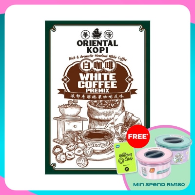 ORIENTAL KOPI Hazelnut White Coffee 40g X 10's