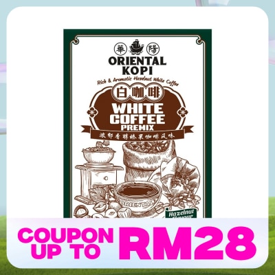 ORIENTAL KOPI Hazelnut White Coffee 40g X 10's