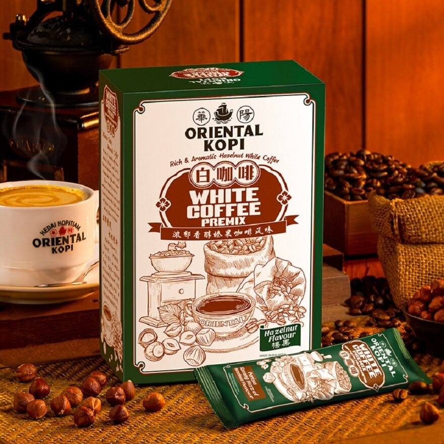 Hazelnut White Coffee 40g X 10's