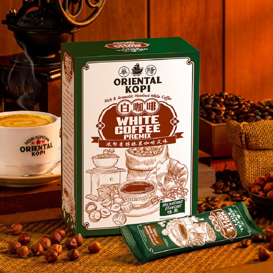 Hazelnut White Coffee 40g X 10's image
