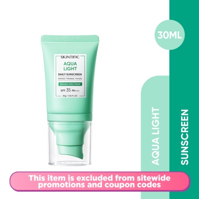 SKINTIFIC Aqua Light Daily Sunscreen SPF 35 PA+++ 30ml
