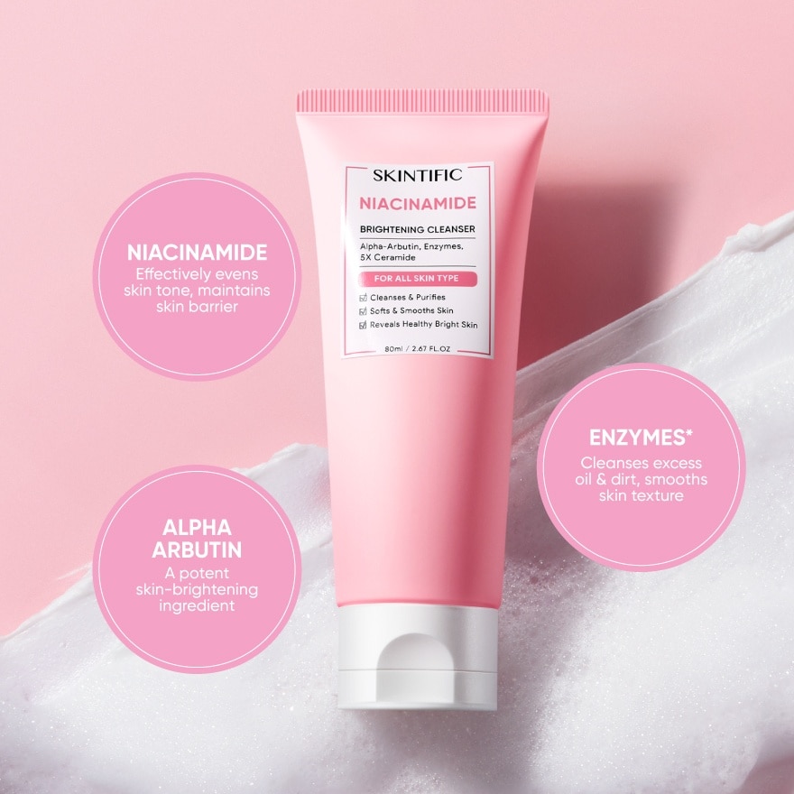 Niacinamide Brightening Facial Cleanser 80ml