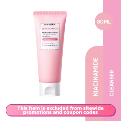 SKINTIFIC Niacinamide Brightening Facial Cleanser 80ml