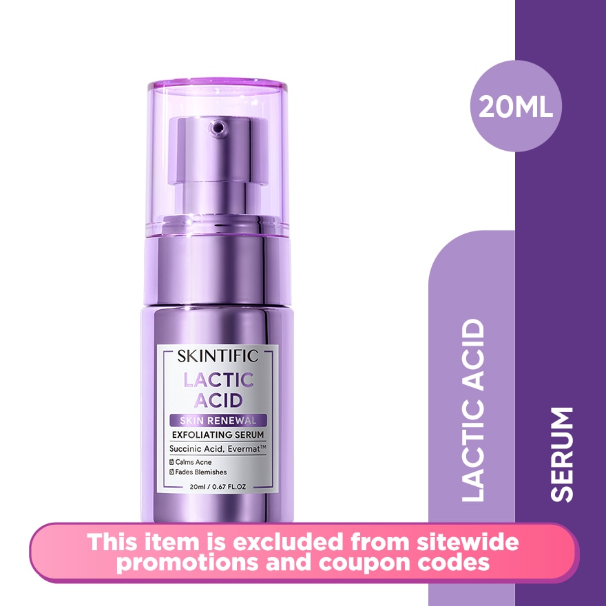 Lactic Acid Skin Renewal Exfoliating Serum 20ml