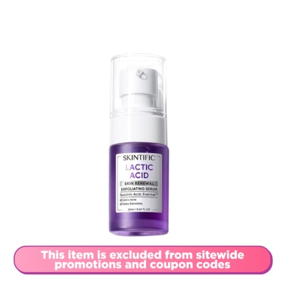 SKINTIFIC Lactic Acid Skin Renewal Exfoliating Serum 20ml
