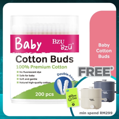 BZU BZU Baby Cotton Buds 200 Pcs