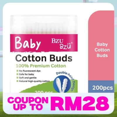 BZU BZU Baby Cotton Buds 200 Pcs