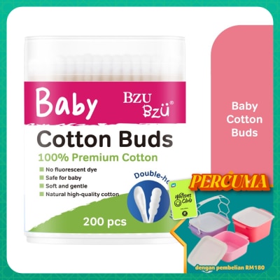 BZU BZU - Baby Cotton Buds 200 Pcs