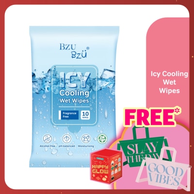BZU BZU Icy Cooling Wet Wipes 10s