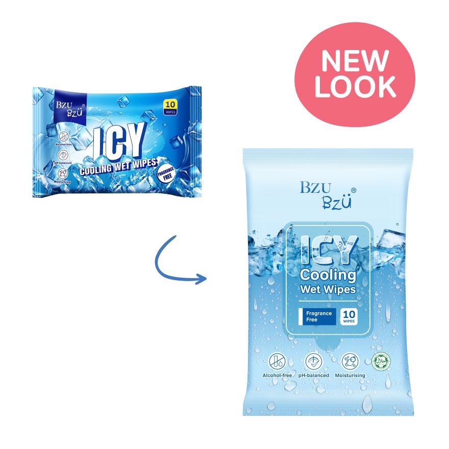 Icy Cooling Wet Wipes 10s