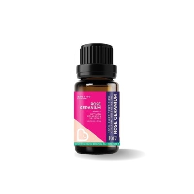 BAM & CO Rose Geranium Organic Essential Oil 10ml