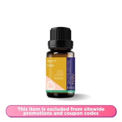 BAM & CO Yuzu Organic Essential Oil 10ml