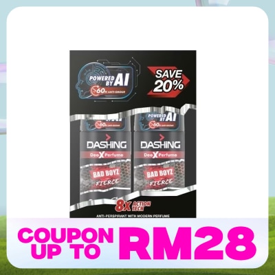 DASHING Bad Boyz Deodorant Roll On Fierce 50ml x 2